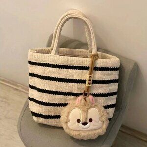 Canvas striped tote bag 28*20